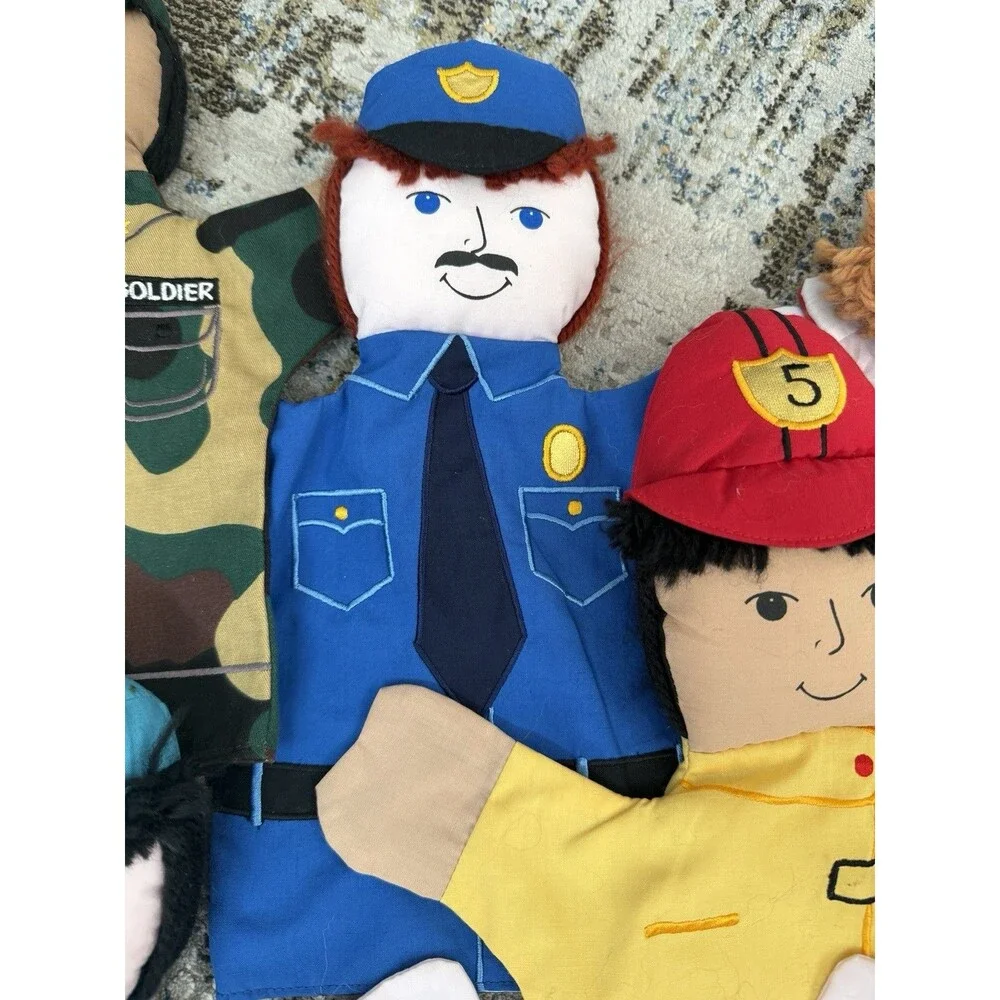 Rosalina hand puppet handy community helpers lot of 6 doctor fireman policeman